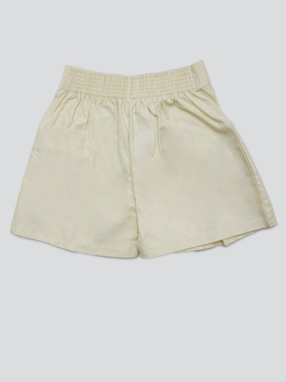 Pampolina Girls Solid Short- Lemon