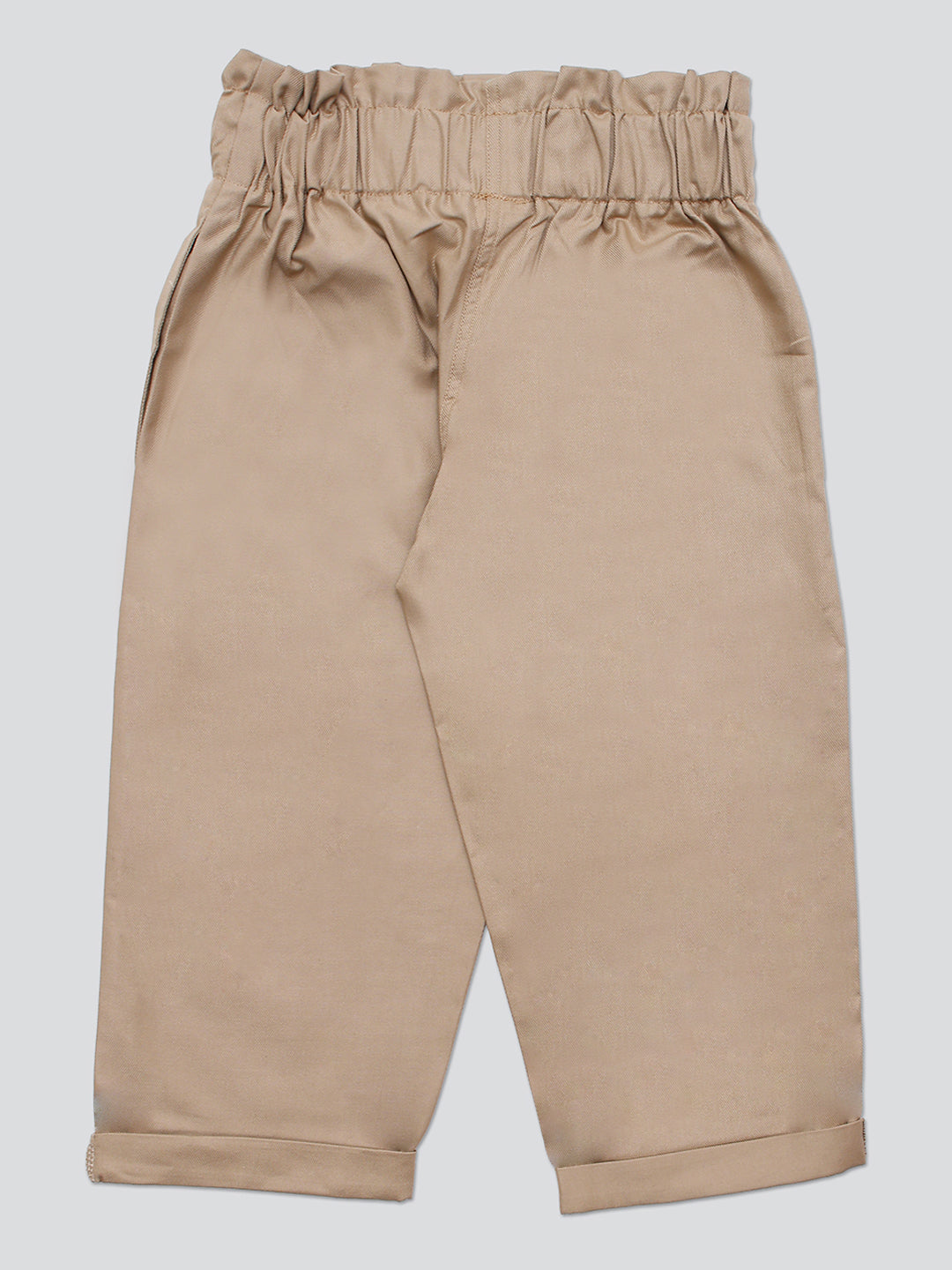 Pampolina Girls Solid Pant- Fawn