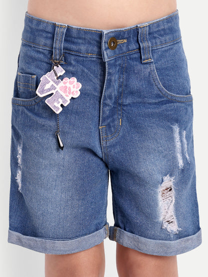 PAMPOLINA GIRLS DENIM SHORTS -L.BLUE