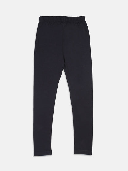 Pampolina Full Length Solid Leggings - Navy Blue