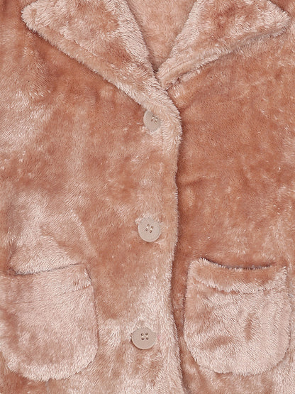 Pampolina Girls Solid Sweatshirt -Fawn