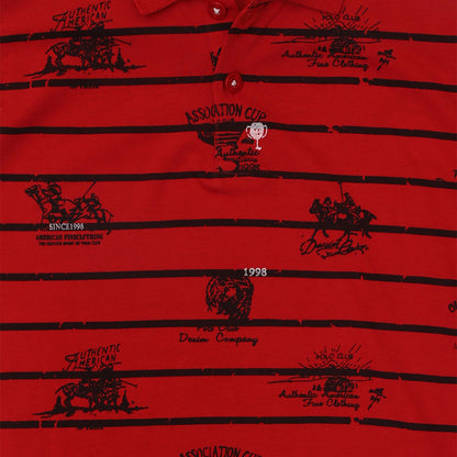 Nins Moda Boys Collar T-shirt- Red