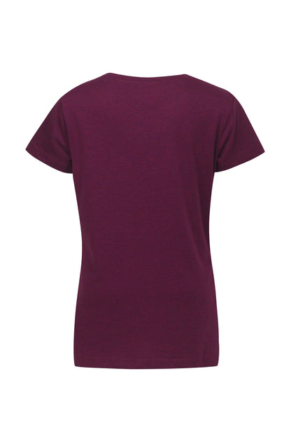 Pampolina Girls  Text Sequined Printed Top - Purple
