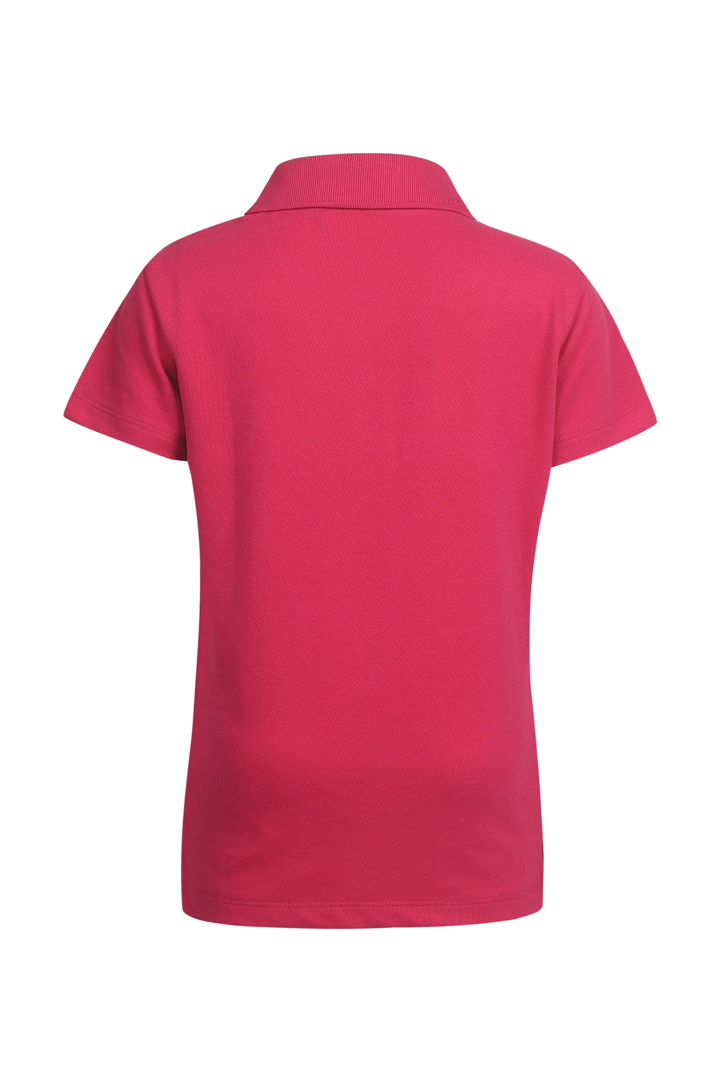 Pampolina Girls  Solid Pique Kint  Collar T-Shirt - Magenta