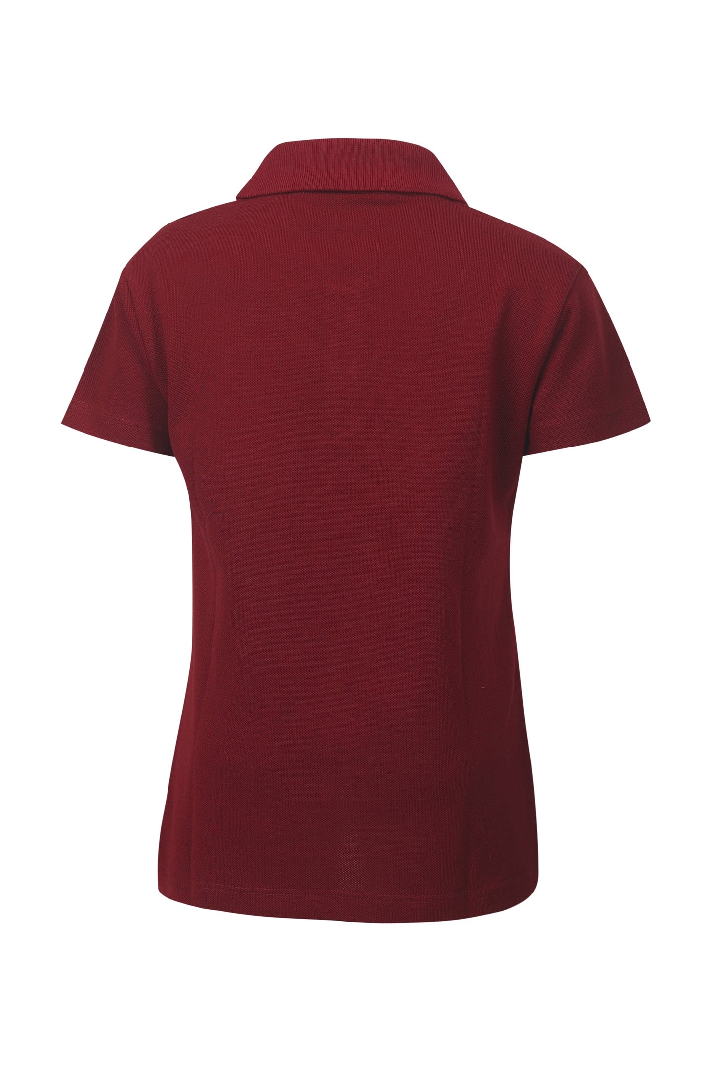 Pampolina Girls  Solid Pique Kint  Collar T-Shirt - Mahroon