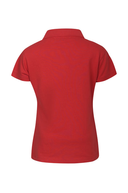 Pampolina Girls  Sequined Printed Pique Kint Collar T-Shirt - Coral