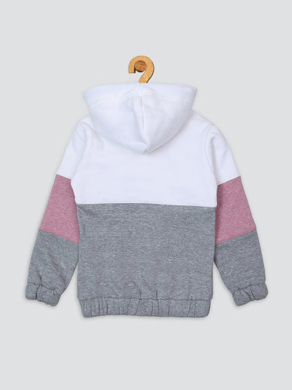 Pampolina Paris Printed Hoddie Sweatshirt -Grey