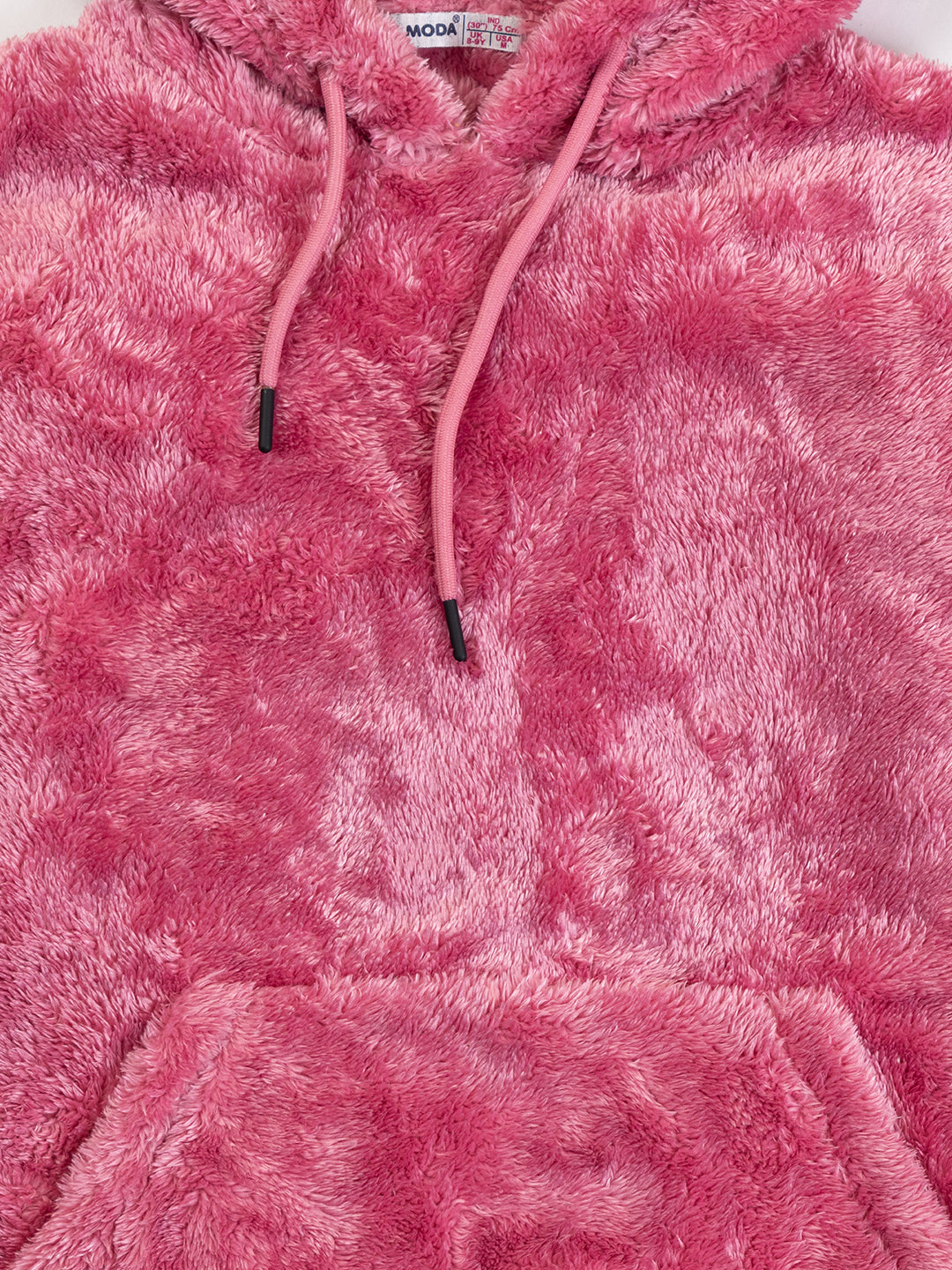 Pampolina Girls Solid Sweatshirt Hoodie - Pink