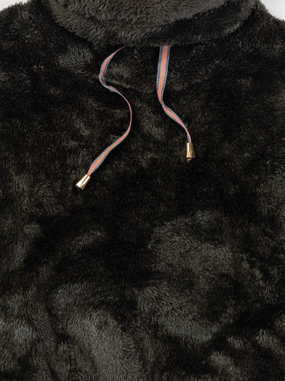 Pampolina Girls Solid Sweatshirt-Olive