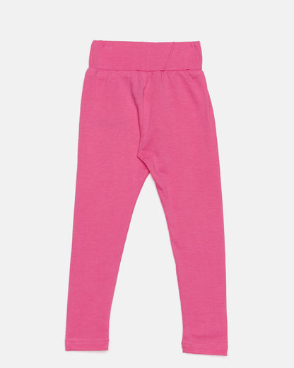 Pampolina  Girls Printed Legging-Pink