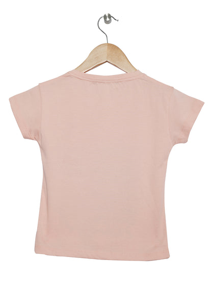 Pampolina Girls Ice Cream Printed Top - Peach