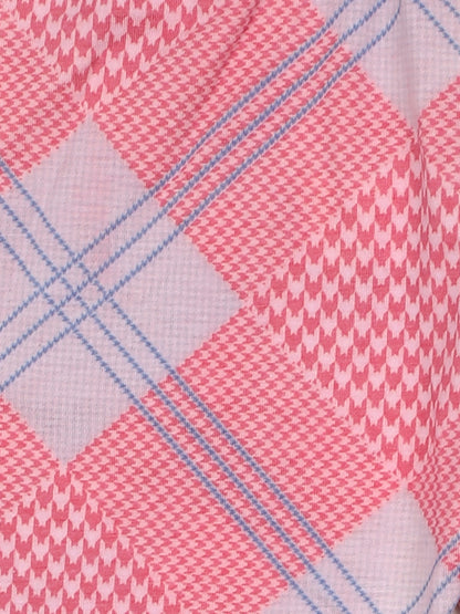 Ziama Girls All Over Printed Stylish Capri-Pink