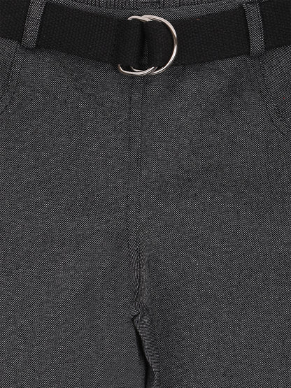 Pampolina Girls Solid Capri With Belt -Black
