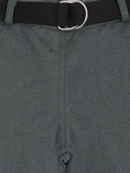 Pampolina  Girls Solid Capri With Belt -Olive