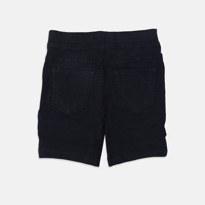 Nins Moda Girls Solid Stylish Shorts- Navy