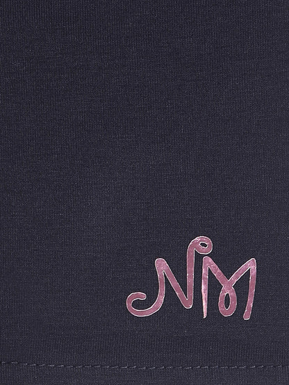 Nins Moda Full Length Solid Leggings - Navy Blue