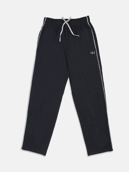 Nins Moda Full Length Side Tape Detailing Track Pants - Navy Blue