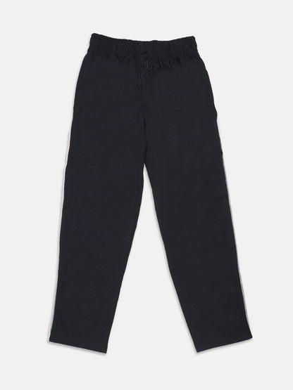 Nins Moda Full Length Side Tape Detailing Track Pants - Navy Blue