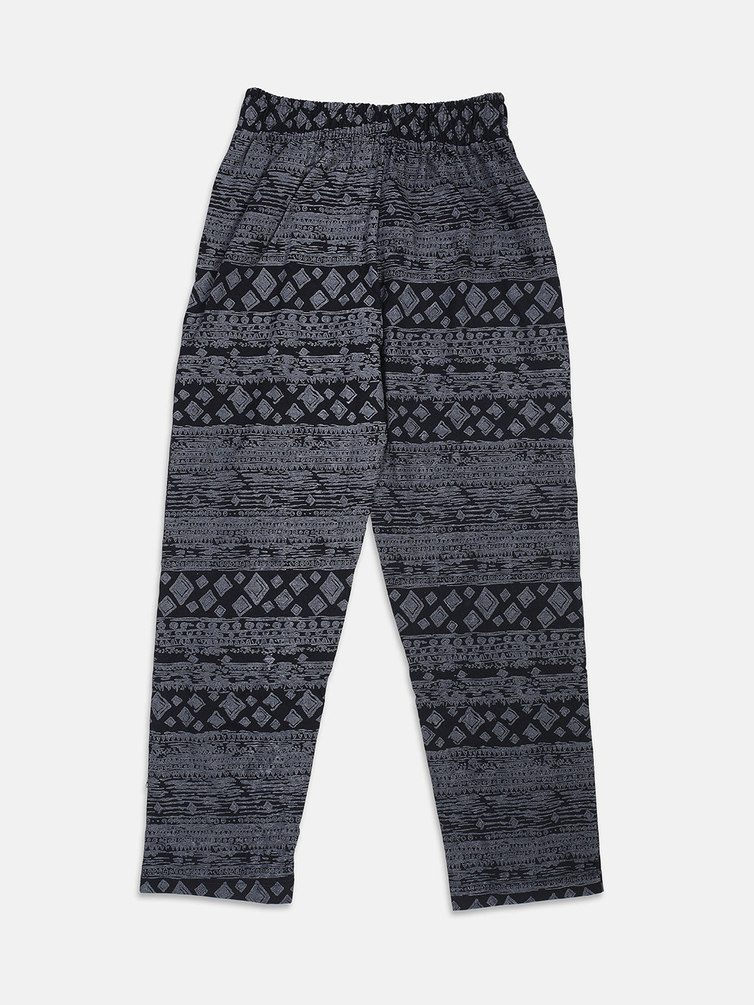 Nins Moda Full Length All Over Printed Track Pants - Navy Blue